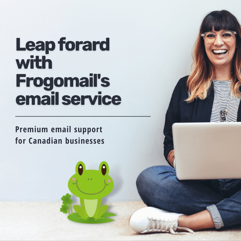 Frogomail email banner